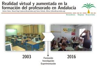 La importancia de la formación del profesorado en Andalucía: .